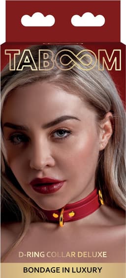 Luxe Bondage Halsband met D-ringen - BDSM Collar - Voor SM en Bondage - Verstelbaar - Gemaakt van PU-leer - Seksspeeltje voor hem en haar - Sex Toy — thumbnail 5