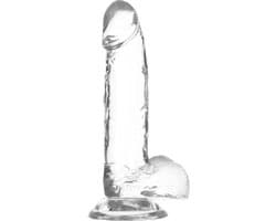Crystal Addiction - Transparante Dildo - 19 cm