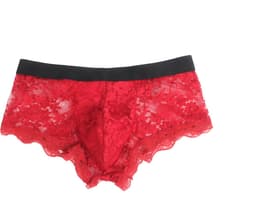 Zeloria Heren Kant Boxer – Transparante Erotische Lace Boxershort – Rood – XL – Stretch & Comfort — thumbnail 2
