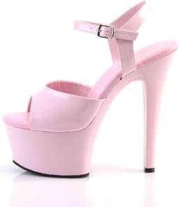 Pleaser - ASPIRE-609 Sandaal met enkelband, Paaldans schoenen - Paaldans schoenen - 42 Shoes - Roze — thumbnail 3