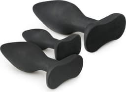 EasyToys - Siliconen Buttplugsetje - 3 Buttplugs - Buttplug - Buttplug Set - Anal Plug - Sex Toys voor Vrouwen en Mannen - Seksspeeltjes - Butt Plug - Zwart — thumbnail 5