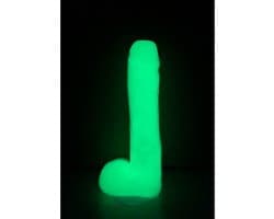 Shots - S-Line Glow in the Dark Penis Zeep met ballen green