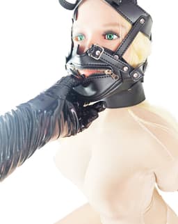 BNDGx® - Extreme BDSM sex Masker - Nep Leer - Met Gag blinddoek - SM Erotisch — thumbnail 5