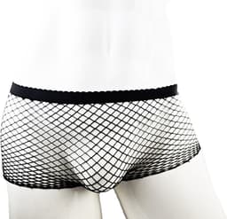 BamBella ® - Boxer short - One size - Sexy Zwart Erotische kant doorzichtige onderbroek Heren — thumbnail 1