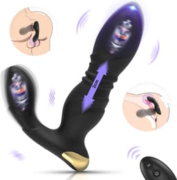 IntiMate® VibeThrust - Luxe Stotende Vibrator met 9 Tril- en Stootstanden - Vibrator met Afstandsbediening - 2-in-1 Afstandsbediening voor Handsfree Genot - Seks Toy voor Mannen en Vrouwen — thumbnail 5