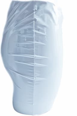 BamBella® - LATEX mini rok Wit - S/M - Sexy Erotische dames fetish kleding - — thumbnail 2