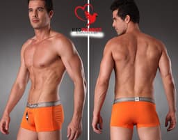 Grappige heren boxershort - Mannen ondergoed - Oranje — thumbnail 2
