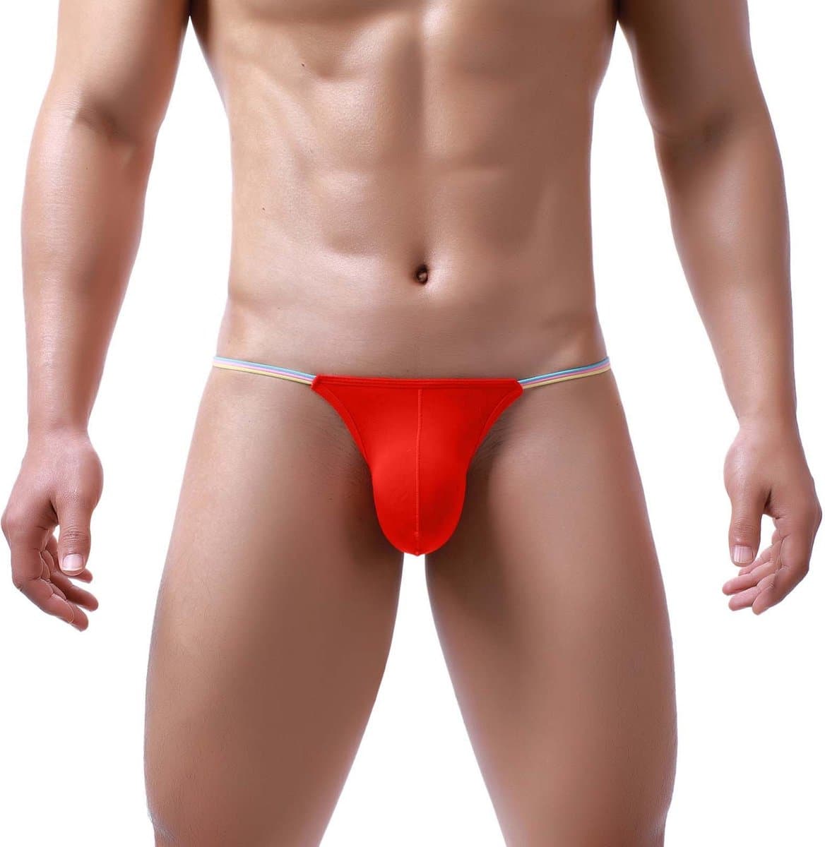 Slip-Rood-Heren-Opwindend-Mannen-Goedkoop-Erotisch-Lingerie-Bandjes — afbeelding 1