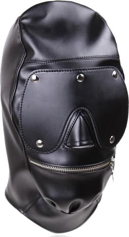 Banoch - Gimp/3 Black - zwart bondage masker van pu leer - bdsm — thumbnail 1