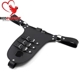 BDSM slip heren - Penis bondage - Riemen en gespen - Kuisheid - Leder — thumbnail 3