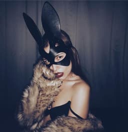 Luxe Cosplay Masker - Zwart - PU Leer - Konijn - Sexy - Masquerade — thumbnail 4