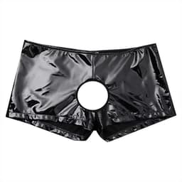 Ondergoed PU Leer - 2 gaten - Anus - Penis - Gay - Lingerie - Latex look — thumbnail 5