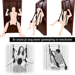 Sex Schommel - Sex Swing Extra Stevig – Seksschommel – Seksspeeltjes voor Koppel – Seks Schommel BDSM – Erotiek Toys - Sex Sling – Love Swing – Discreet Verpakt - Zwart — thumbnail 5