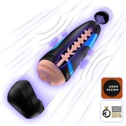 Satisfyer Men, masturbator met pompfunctie en binnendrukregelaar, huidvriendelijk zacht siliconen — thumbnail 1