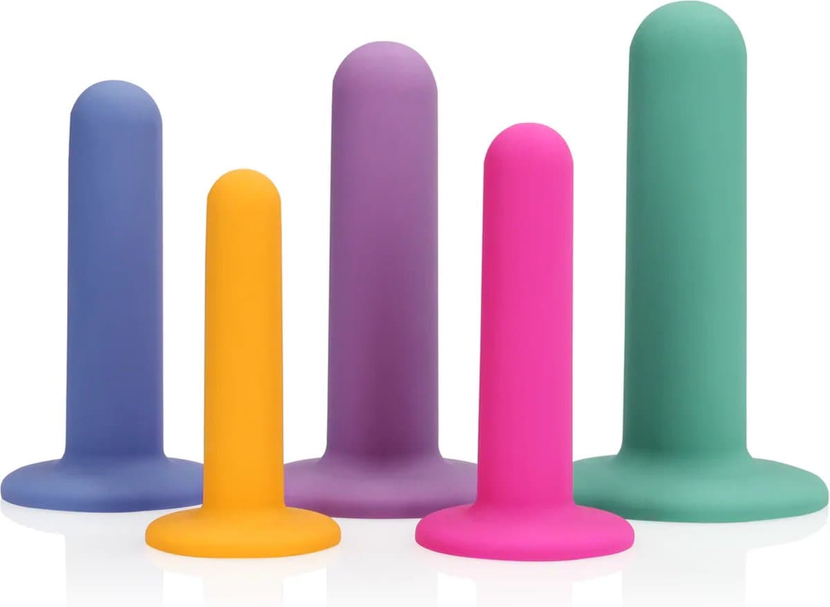 Silicone Vagina Dilator Set - Multicolor — afbeelding 1