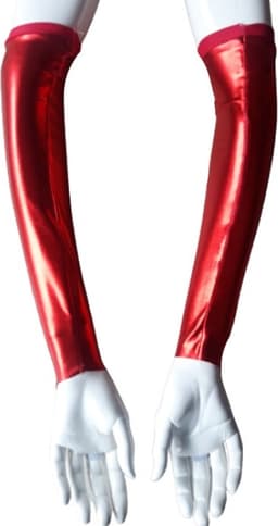 Sexy Handschoenen L/XL lange lak erotische handschoen Glans Shiny Lakleer valentijn Gogo dancing dans accessoiren lange vingerloze gloves — thumbnail 2
