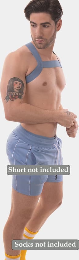 Barcode Berlin Harness Matt Pop Bluebeige - MAAT L — thumbnail 2