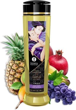 Shunga - Massageolie - Libido Exotic Fruits - 240 ml — thumbnail 1