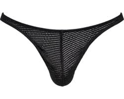 Barcode Berlin Thong Lor Black - MAAT M - Erotisch Heren Ondergoed - String voor Man - Sexy mannen String