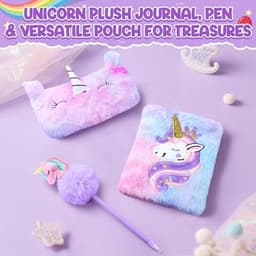 Magische Eenhoorn Cadeauset voor Meisjes van 4 tot 10 Jaar – Drinkflessen, Knuffelkussens en Meer – Perfect voor Verjaardag, Kerst en Speciale Gelegenheden — thumbnail 2