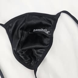 BamBella ® - string bongage - maat Onesize S M L - Sexy slip erotische onderbroek valentijnsdag zwart doorzichtig rollenspel kleding voor mannen — thumbnail 2