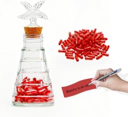 100 Romantische Berichtcapsules in Fles - Origineel Cadeau voor Koppels, Valentijnsdag en Jubileum — thumbnail 1