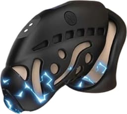 Urethrale E-stim stimulerende kuisheidskooi - Penisplug - Cockring - Schok - Stroom - 3 verschillende ringen - Lock - Slot - Scrotum - One size — thumbnail 1