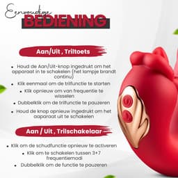 Mond & Zachte Tong Vibrator voor Vrouwen Tong Vibrator met Lick-beweging – 10 Tongstanden & 10 Vibratiestanden – Waterdicht – Clitoris Stimulator – Vibrators voor Vrouwen en Mannen — thumbnail 5