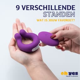Cockring Vibrerend met Afstandsbediening - Sex Toys voor Koppels - Koppel Vibrator - Paars — thumbnail 4