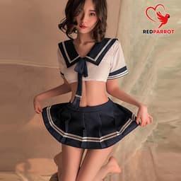Sexy kostuum schoolmeisje - Tweedelige set - Universele maat - Verleidelijk - Spannend - Rollenspel - Thema — thumbnail 5