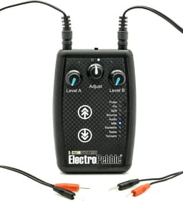 E-Stim ElectroPebble – Dual Channel Electrosex Powerbox – Zwart — thumbnail 2