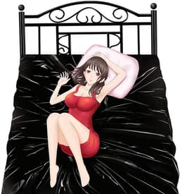 Oneay BDSM waterdichte lakens voor volwassenen, morsbestendig speellaken voor volwassenen, veelzijdige waterdichte matrashoes voor rommelig spel voor stellen en bescherming van het bed - (zwart,2*2,1m) — thumbnail 5