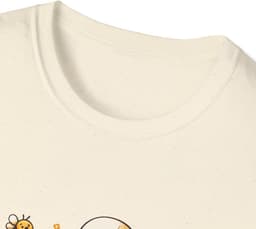 Imker T-shirt - Bijen Illustratie - Bijenhouders Cadeau - Save The Bees - Uniseks Volwassen - Amber Zwart — thumbnail 5