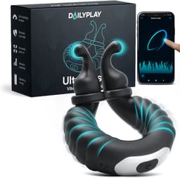 Dailyplay Vibrerende Cockring met App – Siliconen Penisring Vibrerend – Seks Toys voor Koppels en Mannen – Clitoris Stimulator –Ballstretcher Verstelbaar - Seksspeeltjes – Sex Toys – Vibrator Electrisch — thumbnail 1