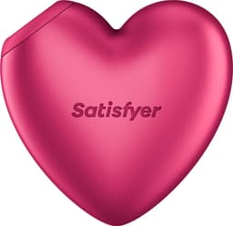 Satisfyer Cutie Heart | hartvormige drukgolfvibrator met Vibration & 2 losse motoren | 11 drukgolven & 12 standen | siliconen | waterdicht (IPX6) | werkt op batterijen — thumbnail 1