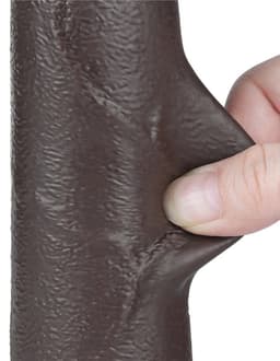 LoveToy - Aftrekbare dildo 20 cm (Ø 4 cm) - Zwart — thumbnail 5