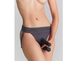 Strap-On-Me - Harness Unique - Strap-On Harnas - Voor dubbele penetratie - Grijs
