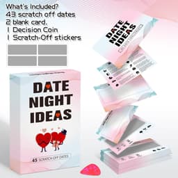 Date Night Ideeën - Koppel Spelletjes - Relatie Verdiepen - Kraskaarten - 123 x 88 cm - Multicolor — thumbnail 4