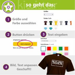Bedrukt T-shirt met Eigen Tekst of Naam voor Dames en Heren — thumbnail 3