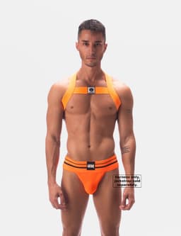Barcode Berlin Harness Leonsh Neonorange - MAAT XS — thumbnail 4