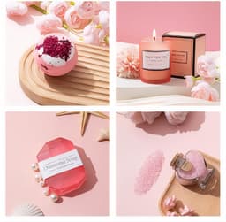 Unieke Verjaardagscadeaus Set voor Vrouwen - Geschenken Mand Ideeën en Wijn Tuimelaar Set — thumbnail 4