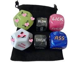 Oneay 6-delige seksdobbelset, seksspeeltjes voor stellen, seksspeldobbelstenen, slaapkamerspelletjes, leuke seksspeeltjes voor stellen om seksuele posities mee te ontdekken