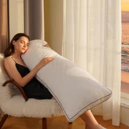 Comfortabel Memory Foam Body Kussen in Wit — thumbnail 3