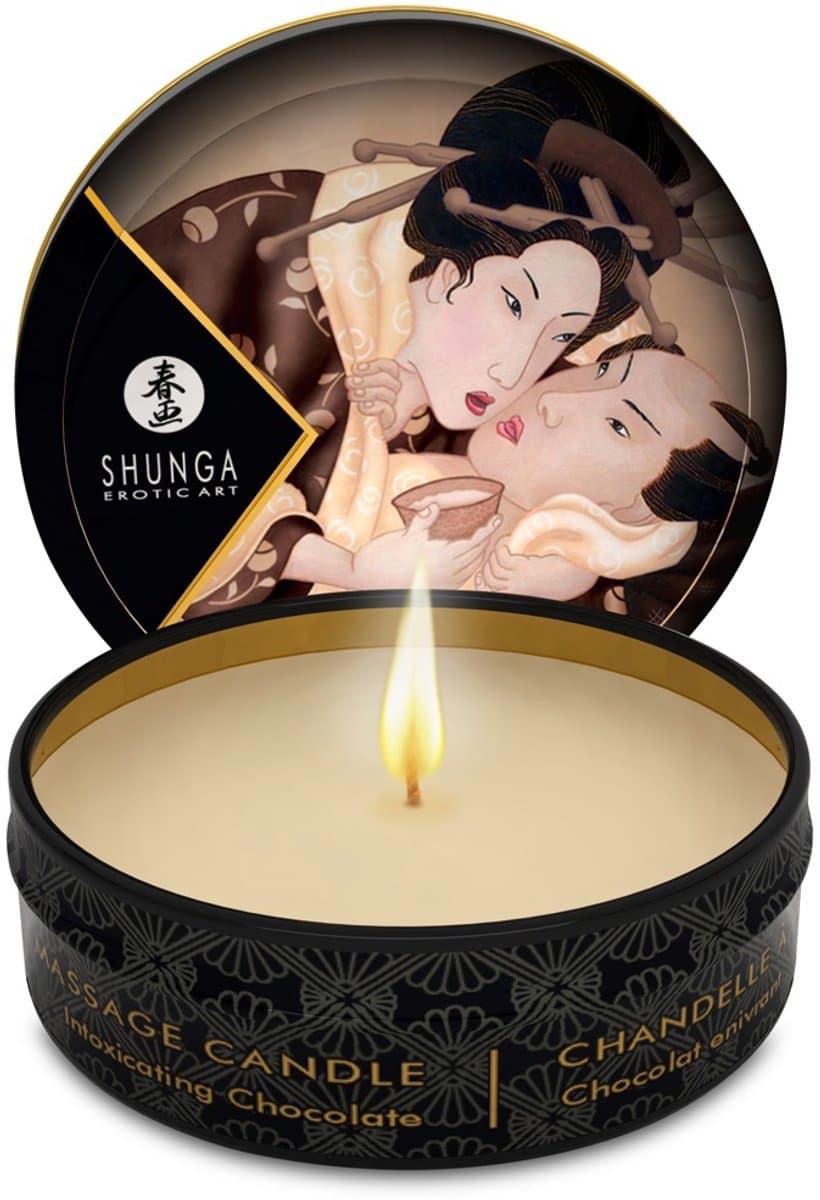 Shunga - Mini Massagekaars - Intoxicating Chocolate — afbeelding 1