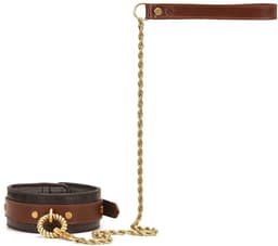 Liebe Seele - The Equestrian Leather Collar And Leash - Leren Halsband Met Ketting — thumbnail 1