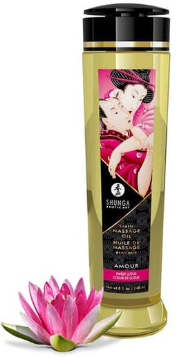 Shunga - Massageolie - Amour Sweet Lotus - 240 ml — thumbnail 3