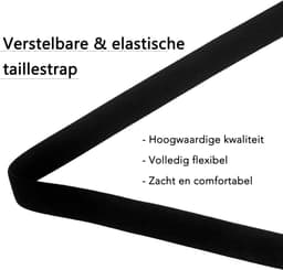 DOWO® - Chastity Cage Waist Strap - Kuisheids Riem - Belt voor Peniskooi - Zwart — thumbnail 3