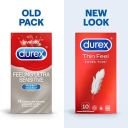 Durex - Condooms Thin Feel Extra Dun 10 st. — thumbnail 2