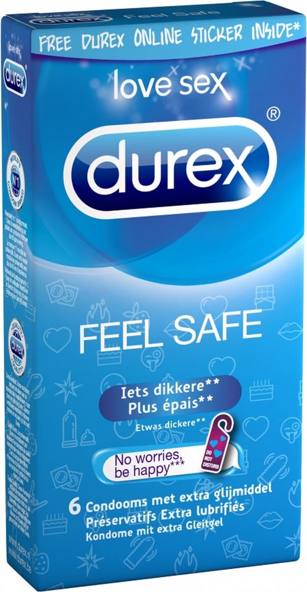 Durex Feel Safe Condooms - 6 stuks — afbeelding 1