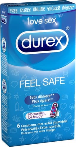 Durex Feel Safe Condooms - 6 stuks — thumbnail 1